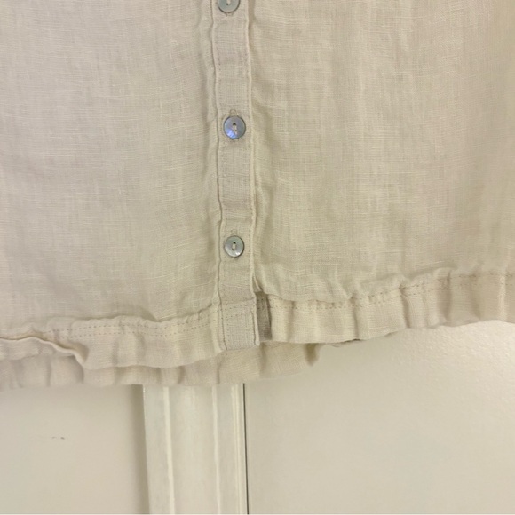 C&C California Cream Linen Shirt - Picture 4 of 4